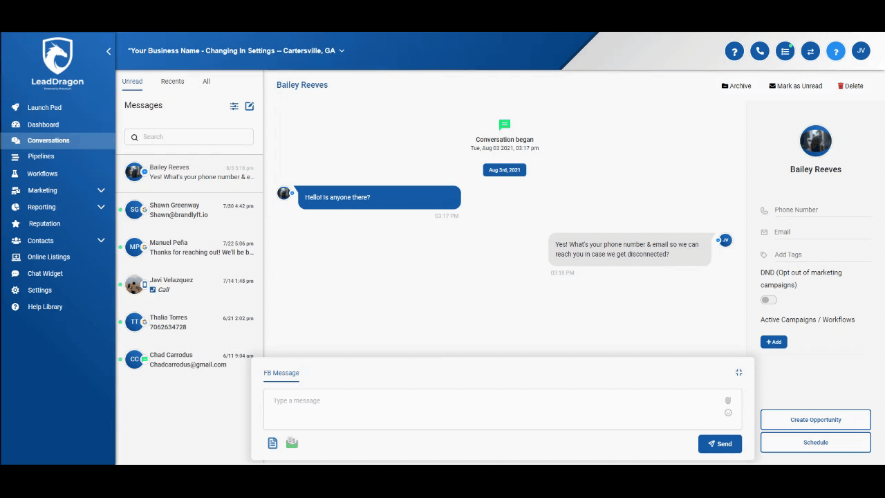 LeadDragon-1 messaging